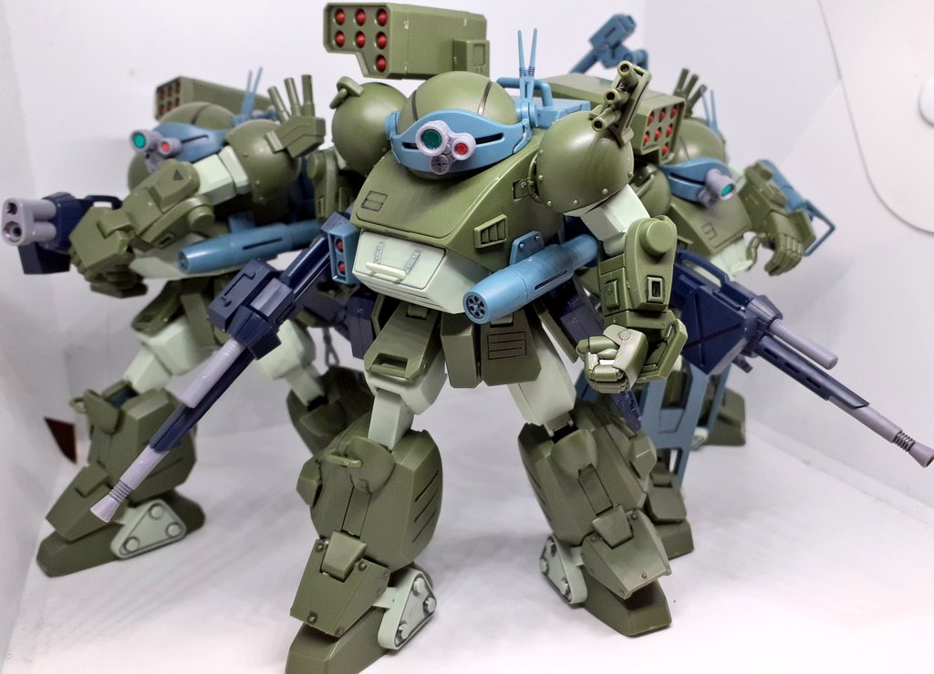 今日、スコープドッグの拡張パーツ7と8が届きましたー。7には専用の頭部アンテナと専用ターレットレンズ各種とスナイパーライフルなど、8はバックパックとバックパックにつけるパーツがいくつか付属。
そして前に購入した拡張パーツ1でコクピット再現が…!( ´∀`)
#まうのアトリエ