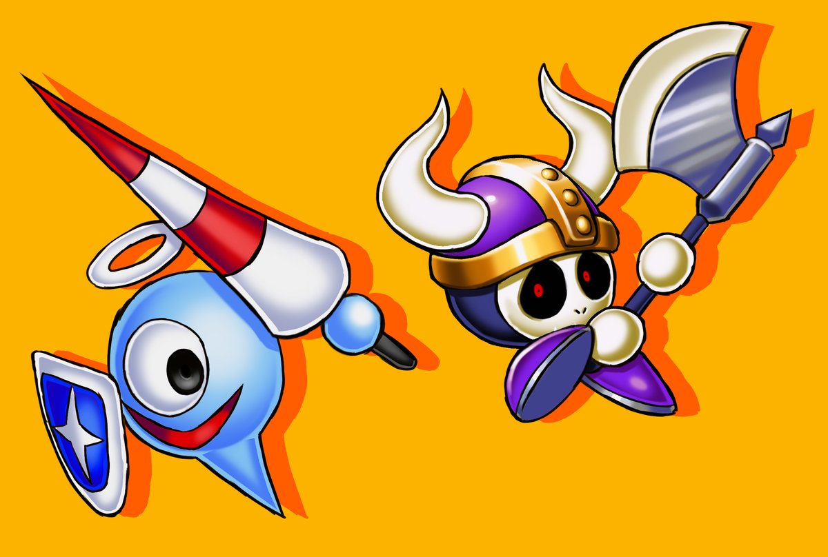 A Ghost Knight and Axe Knight doodle
#Kirby