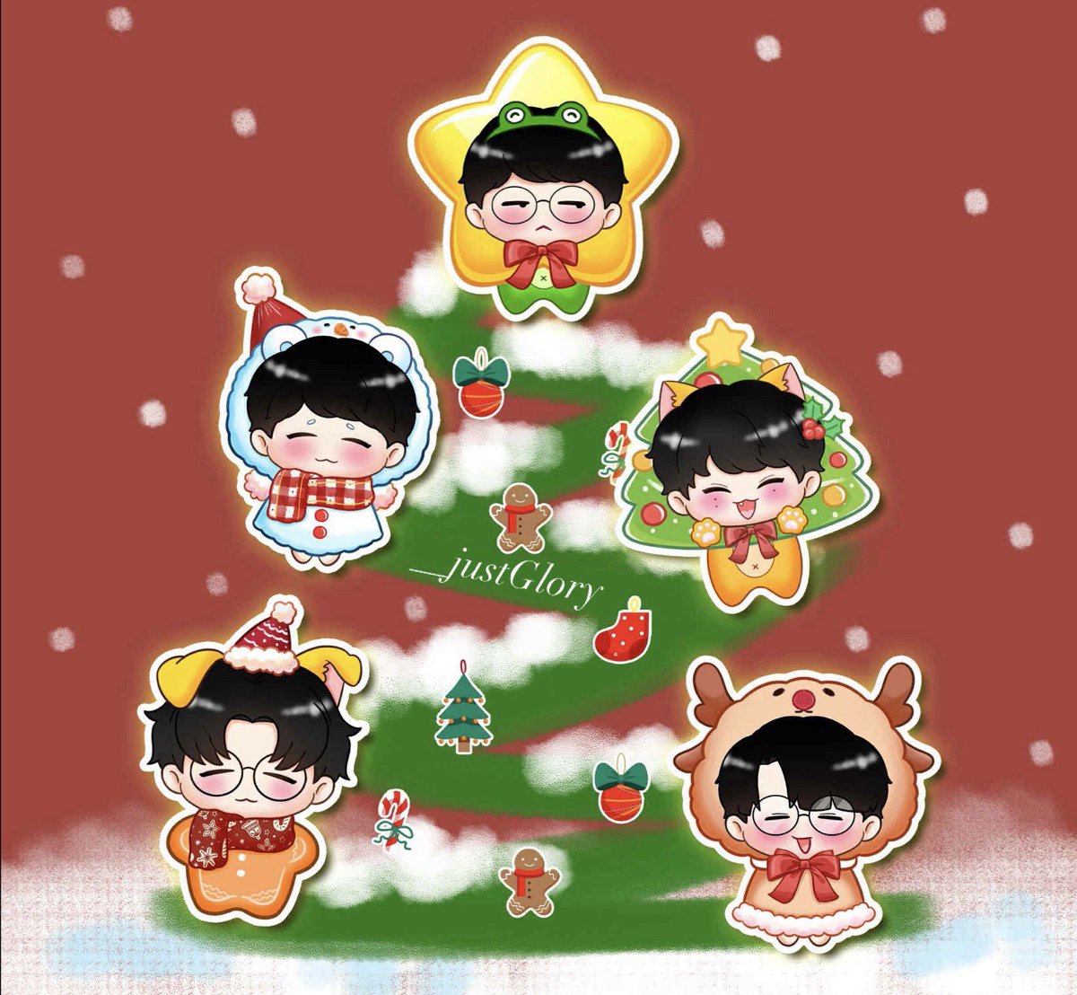 __justGlory's tweet image. 🎄🎄🎄 Let’s get ready for Christmas 🎁⛄
#GenG #Kiin #Canyon #Chovy #Ruler #Duro