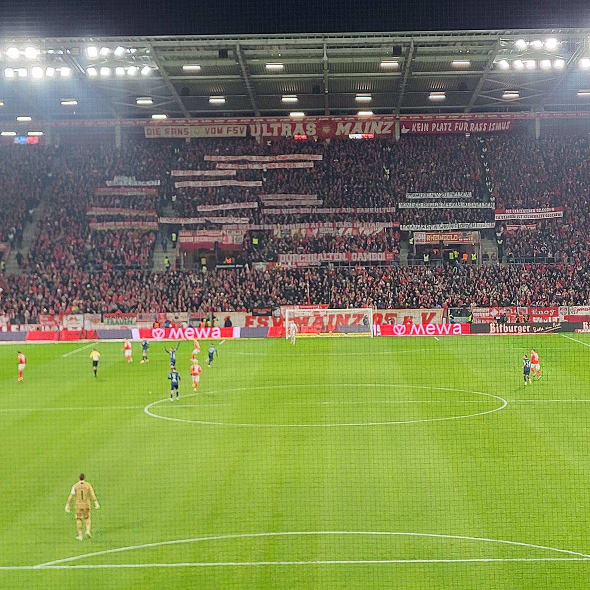 Negninorg's tweet image. FSV Mainz v Hoffenheim 1-1 #groundhopping