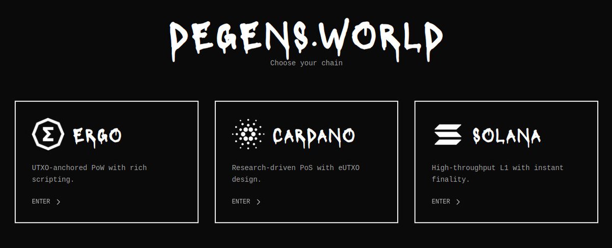 AllCyberpunkCom's tweet photo. The ultimate hub for blockchain degens across multiple chains. Discover dapps, connect with communities, and stay updated with the latest in crypto.

✅https://t.co/UrAwlUVubw
✅https://t.co/1rrhW6XmL3
✅@degens_worldX 

#Ergo #Cardano #Solana https://t.co/WVzhVukqXo