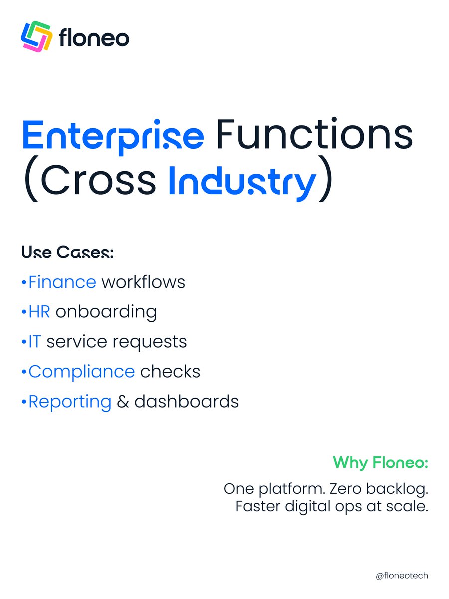 Floneotech's tweet image. Your Ops Are Slower Than You Think.

Manual workflows delays, errors, and chaos.
Floneo turns them into fast, automated, clean operations without engineering heavy-lifting.

See how fast your ops can be with floneo. 

#digitaltransformation #businessops #processautomation