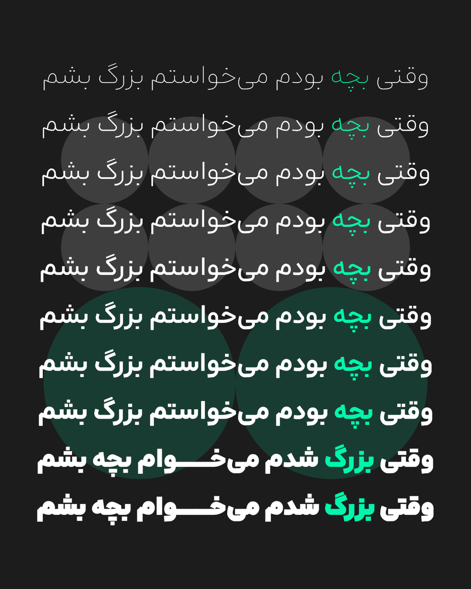 نسخه جدید فونت آراد، یک بروزرسانی ساده نیست؛ بلکه تولد دوبارهٔ فونت است.
«آراد» یک فونت آزاد مخصوص متن است که ساختار هندسی، و لحنی دیجیتالی دارد.
آراد اکنون دارای قابلیت های متعددی است....

دانلود فونت از صفحه رسمی پروژه به صورت رایگان:
mohamaddarvishi.ir/Arad