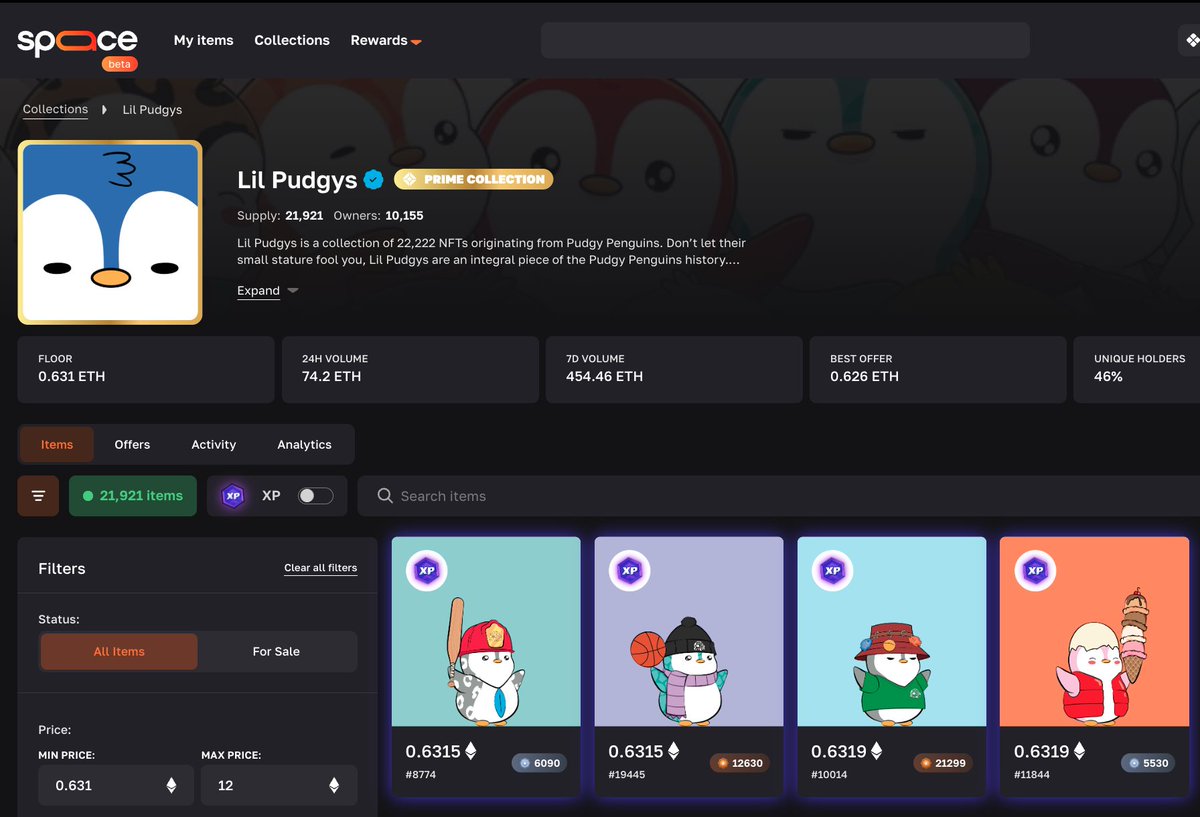 spaace_io's tweet image. 🚨 Reminder: many collections have their real floor on Spaace
like @LilPudgys, Moonbirds @MythicBirbs, @KaitoAI Yapybaras, or even @Azuki Elementals.

If you’re buying anywhere else, you’re literally paying more… and missing XP.
Skill issue tbh 👀