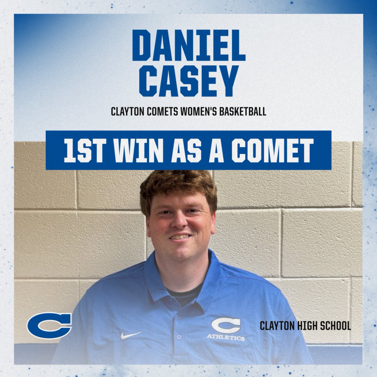 ClaytonCometsAD's tweet image. Congratulations to Coach Daniel Casey who recorded his 1st win as the Varsity Head Coach for the Comets last night with the Varsity Women&apos;s basketball big win at Sanderson!  Great work Coach and many more to come!

#GoComets