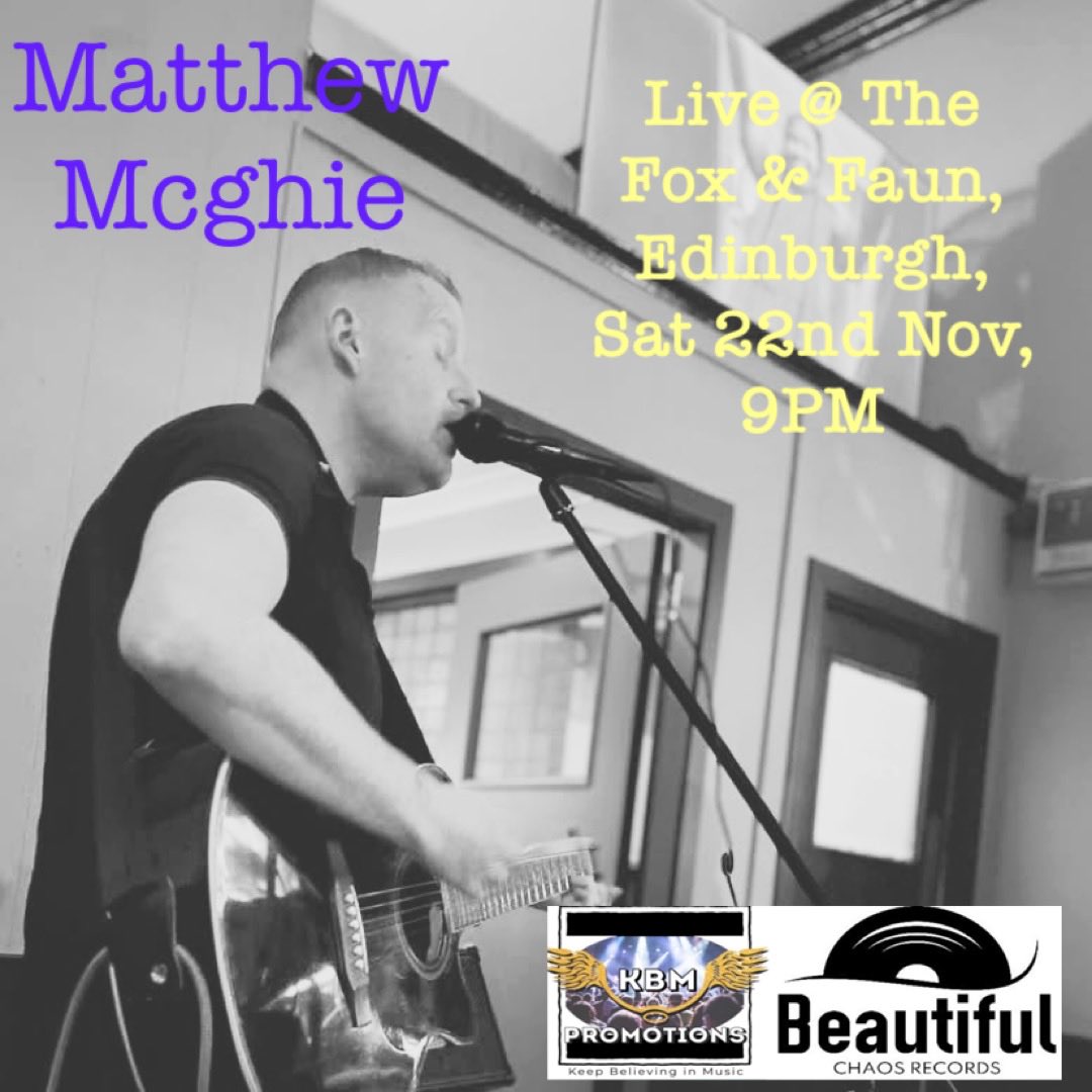 A huge thanks to the wonderful folks at @wu_asiapacific for having us last night! I had an amazing time.

Can’t wait to play the awesome @thefoxandfaun101 in Edinburgh again tonight — will be live from 9pm!

M M 🎸 x

KBM Promotions
Beautiful Chaos Records