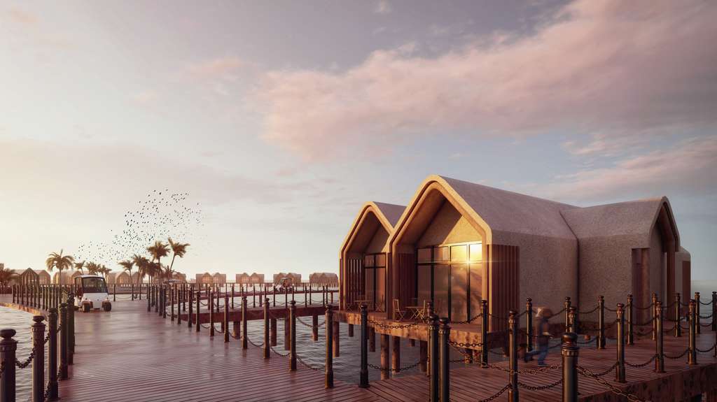 Dmm_projects's tweet image. منتجع فاخر سيحمل أسم العلامة التجارية كلاود 7 ضمن مشروع تطوير #جزيرة_المرجان في #الدمام بإدارة من شركة كيرتن العالمية للضيافة ، وسيضم المنتجع 74 شاليهاً عائماً فوق الماء بتصاميم مميزة بالإضافة إلى نادي نيسا الشاطئي ومرافق اللياقة البدنية والسبا والعافية و خدمات فاخرة متنوعة .