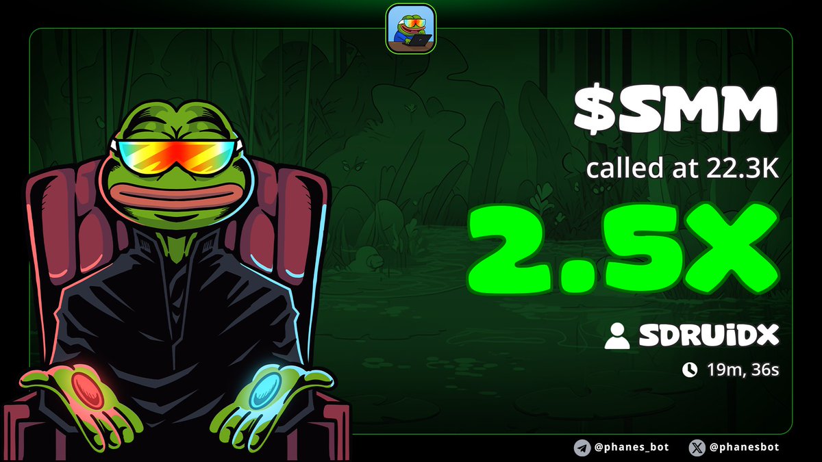 SDruidX's tweet image. $SMM just pulled off a wild stunt, going from 22.3K to an all-time high of 55.4K
Ca;

CxVUytrBkG2FrGWCoWpkLkHENWKt5cbbBwyRLxYDpump