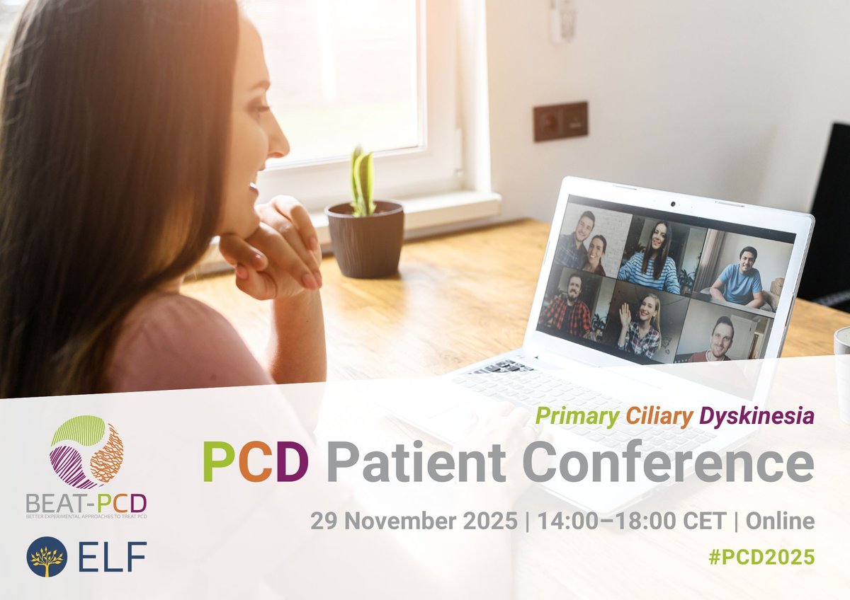 The PCD Patients Conference 2025 is just a week away, on November 29th at 2 PM CET. There's still time to register if you haven't yet! Presentations are available in English &amp; French on our website: beat-pcd.squarespace.com/patientconfere… Translations in German &amp; Spanish are being finalized.