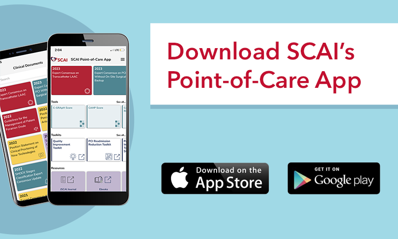 SCAI's tweet image. 📲Access #PDA occlusion guidance in seconds. The SCAI Position Statement on Transcatheter Occlusion of PDA is now available in the SCAI Point-of-Care app. Quick, reliable, patient-centered recommendations in the palm of your hand.

Download the app➡️ ow.ly/fmm450XuV5P…