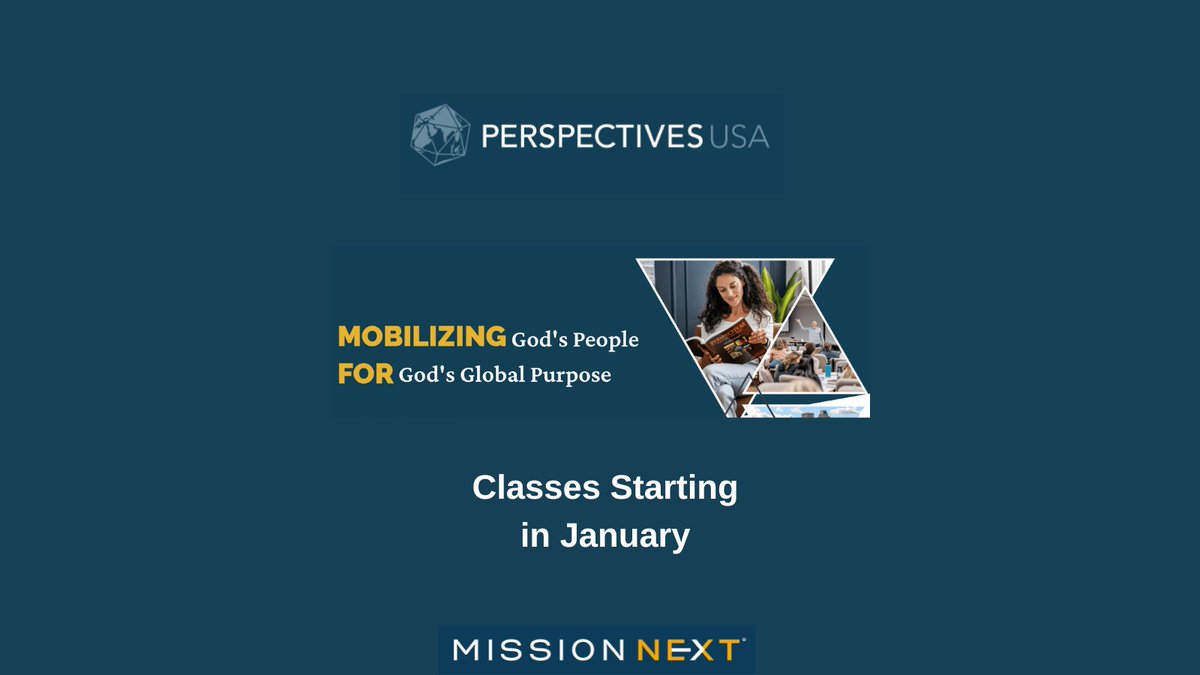 MissionNext's tweet image. Perspectives helps believers discover God’s global purpose and their unique role in making His Name known. His mission is a joyful privilege of eternal significance. “For from Him and through Him and for Him are all things.” Romans 11:36
To find a class: perspectives.org/find-a-class/