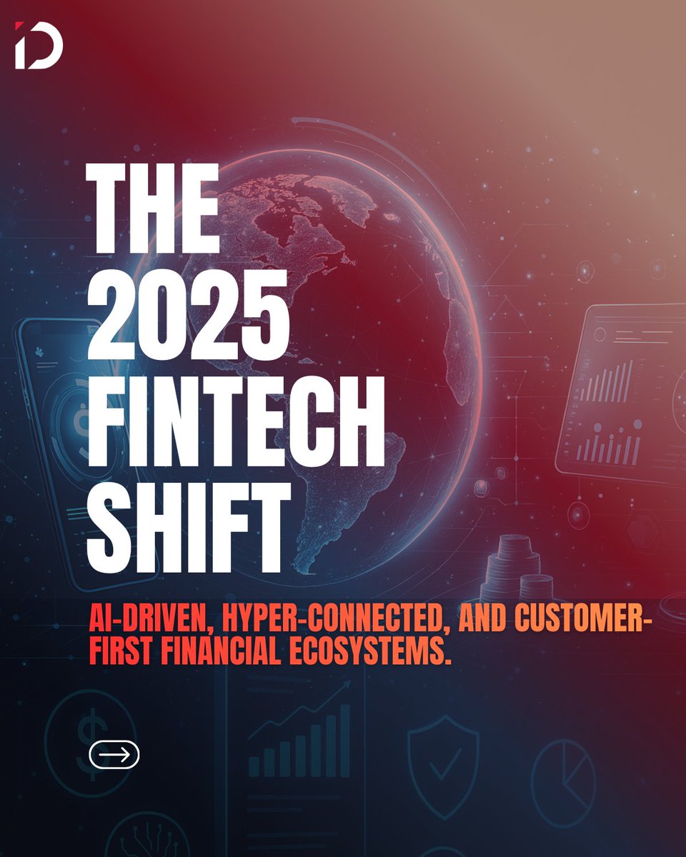 IDigifin's tweet photo. We’re moving toward AI-driven, hyper-connected, customer-first financial ecosystems—where every service is instant, intelligent, personalized, and seamlessly integrated.

#Finance #digitalbanking #AI https://t.co/7wxY6VmPta