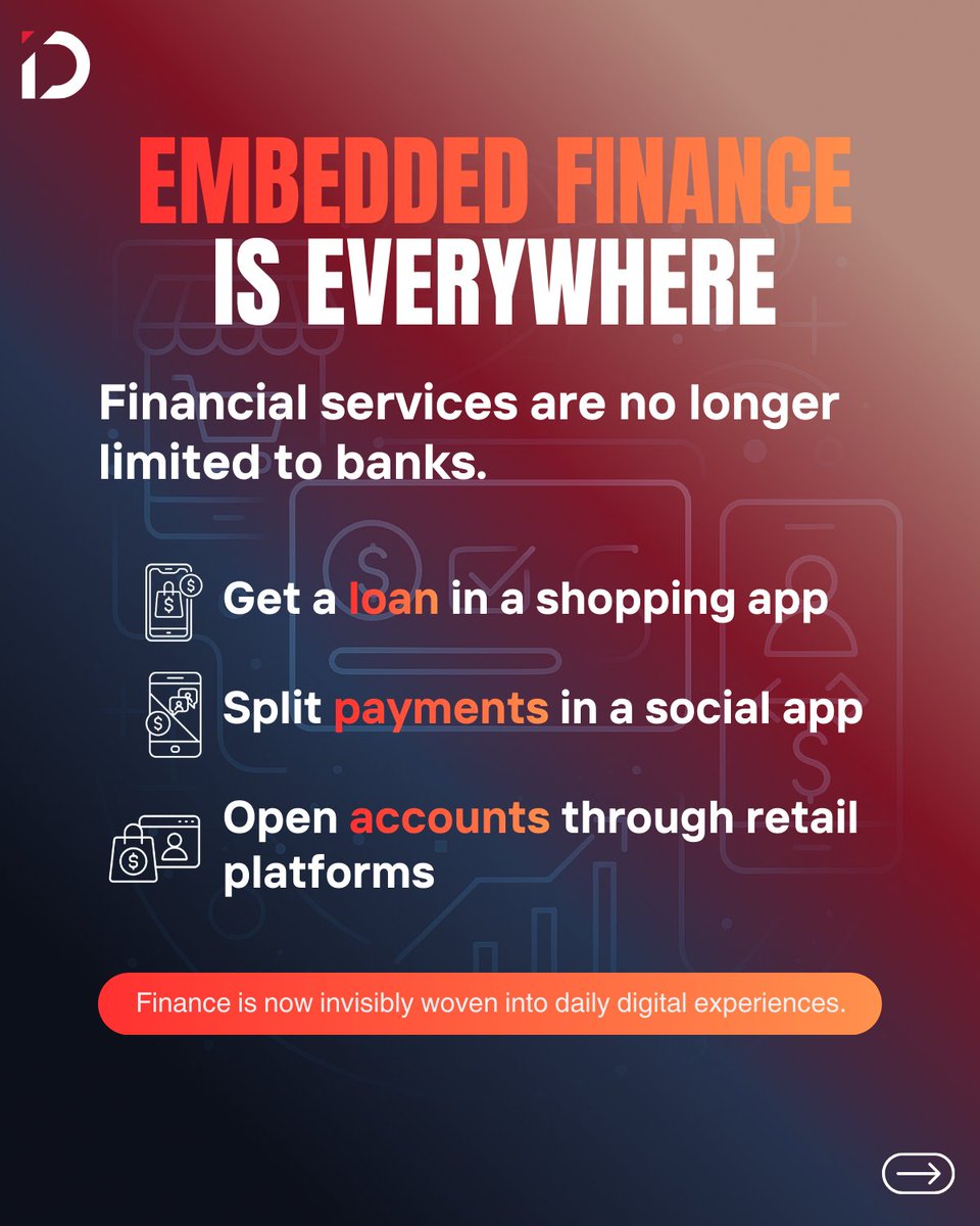 IDigifin's tweet photo. We’re moving toward AI-driven, hyper-connected, customer-first financial ecosystems—where every service is instant, intelligent, personalized, and seamlessly integrated.

#Finance #digitalbanking #AI https://t.co/7wxY6VmPta