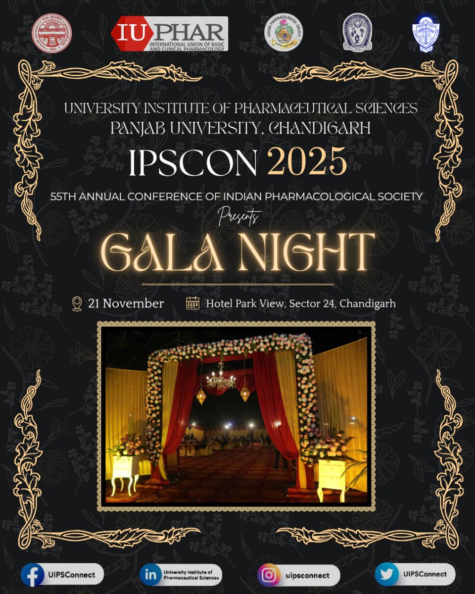 UIPSconnect's tweet image. #panjabuniversity #puchd #uips #ipscon #pharmacology #metgala #ips #event #celebration