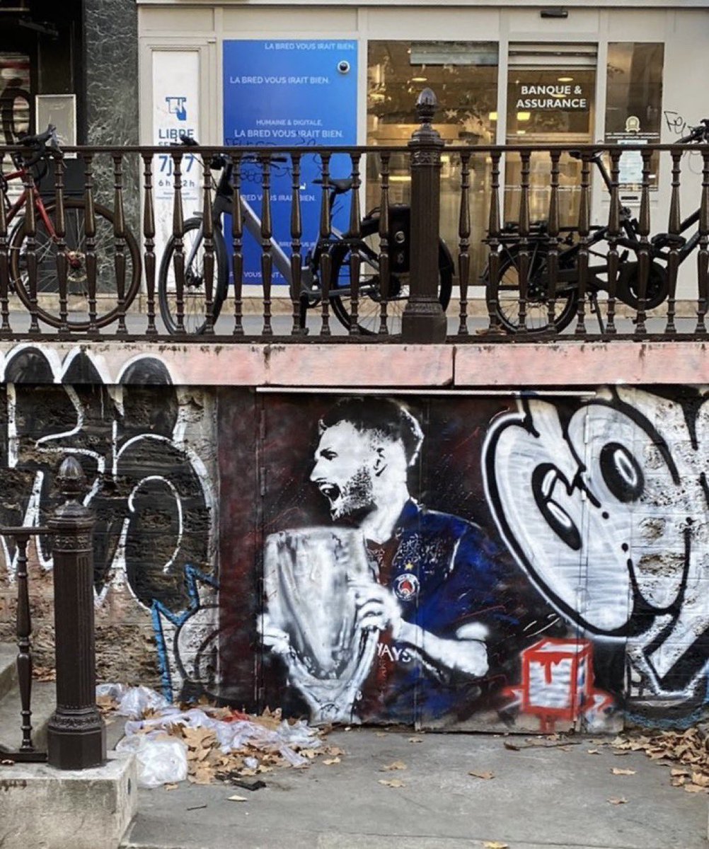 rdppsg's tweet image. 🔴🔵 Excellent graphiti de Gonçalo Ramos boulevard Saint-Martin Paris 3e. #PSG Cc @PSG_inside