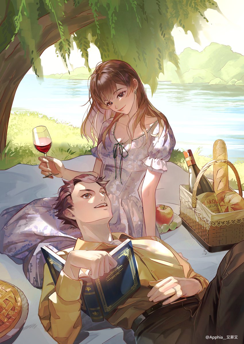 Apphia__'s tweet photo. 【commission】
🥂🍀
 #插畫 #繪畫 #電繪 #約稿 #繪畫委託 #畫畫 #絵画 #イラスト #illustration https://t.co/TDt2XTGNi7