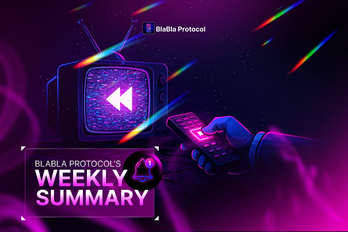 BlablaProtocol's tweet image. 🗞️ BLABLA WEEKLY RECAP 

From major updates to big community wins, here’s everything that went down this week:

1️⃣ Ambassador Program Closed

600+ creators applied.
Shortlisting done. If you got the message, welcome aboard. 

2️⃣ Prize Pool Expanded

Season Zero $20,000 $BNB…