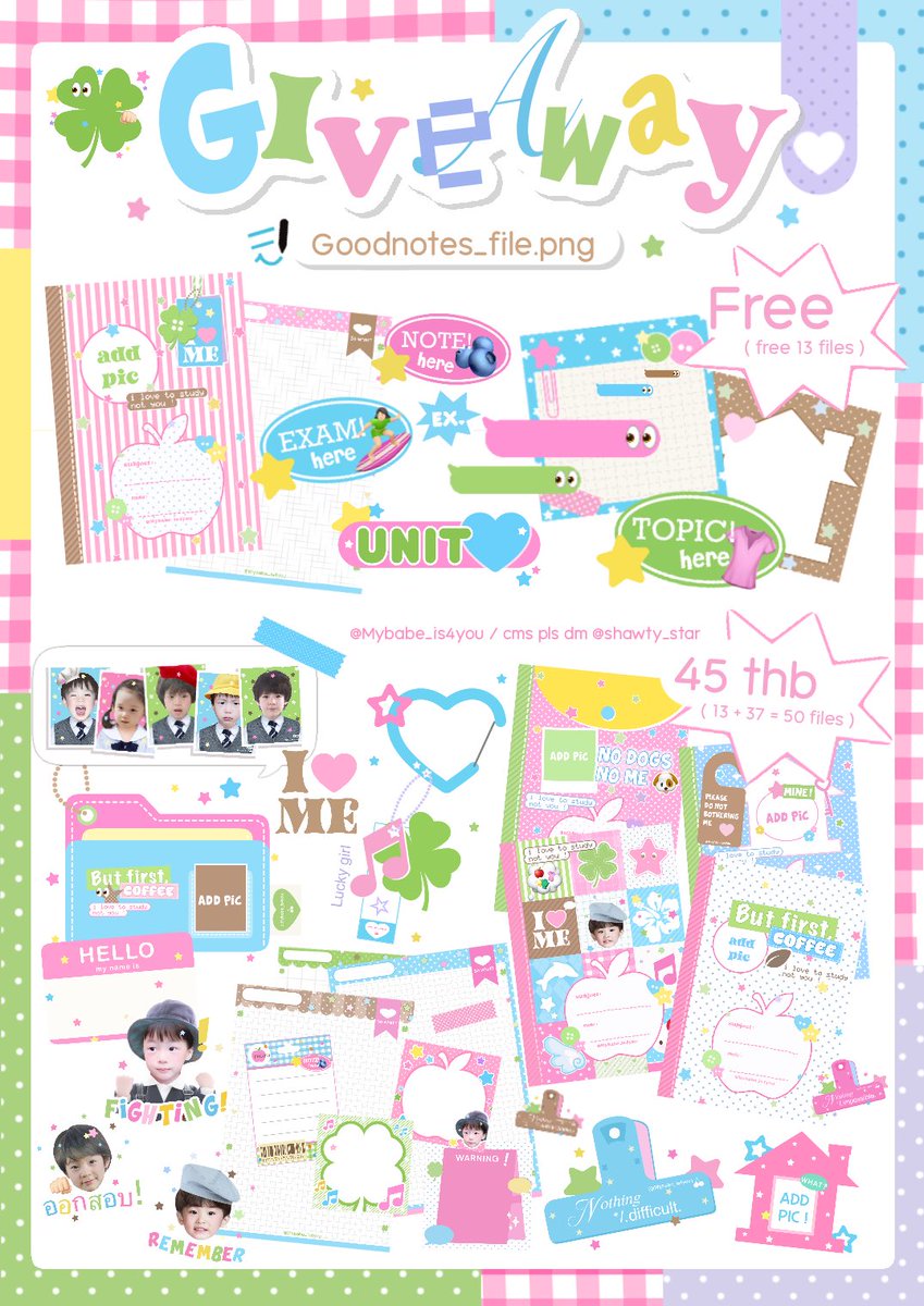 Mybabe_is4you's tweet image. pls rt bf use 👚
(สุ่มแจก 2 คน รีโลดด ദ്ദി◝ ⩊ ◜.ᐟ ) 

🏄🏼‍♀️ giveaway_goodnotes.png  ᶻ 𝗓 𐰁 .ᐟ

( click !  )  ✉️ drive.google.com/drive/folders/…

☆ 45 thb ( 50 files ) 
☆ personal use 
☆ สั่งซื้อ pls dm ⸜(｡˃ ᵕ ˂)⸝♡

𖦹 personal use only ka 
#goodnotes #แจกpng #แจกไฟล์goodnotes