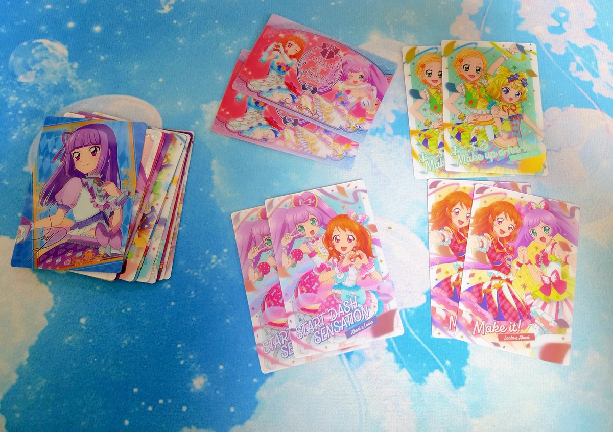 아이카츠 프리파라 웨하스 한박스를 사도 중복카드가 많네...ㅠㅠㅠㅠ