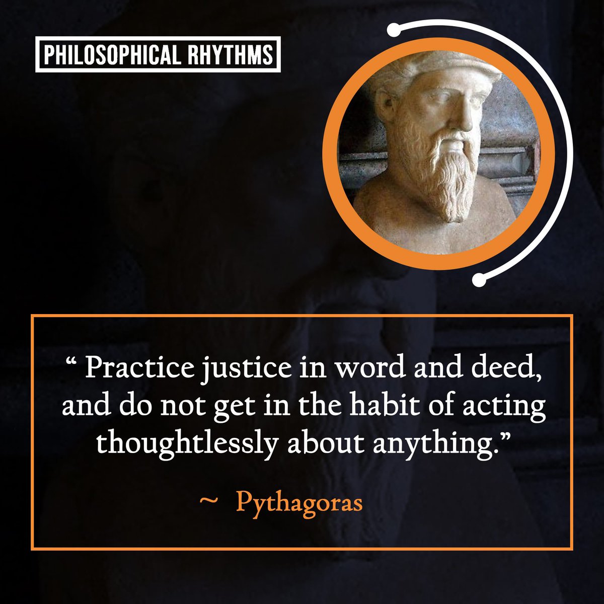 EdmondHWollmann's tweet image. Practice justice in word and deed, and do not get in the habit of acting thoughtlessly about anything. ~ Pythagoras
Source: As quoted in Divine Harmony: The Life and Teachings of #Pythagoras by John Strohmeier and Peter Westbrook. (1999) - The Golden Verses