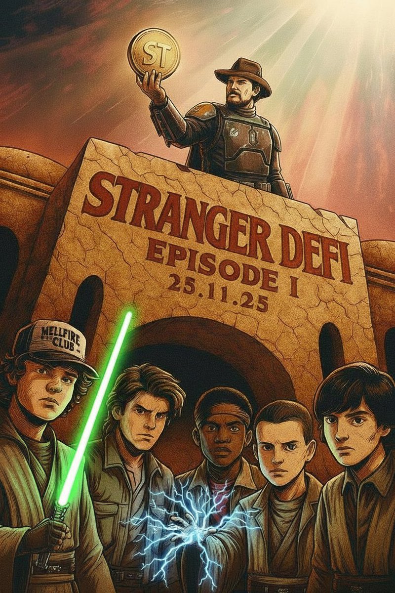 archi_cript's tweet image. What comes to your mind at night when you’ve got a fever of 39? 🥵   

While waiting for the $ST launch and the final season of Stranger Things, I decided to rewatch movies from another universe dear to me - Star Wars ☬    

Then, one of those classic “What if?” ideas popped up…