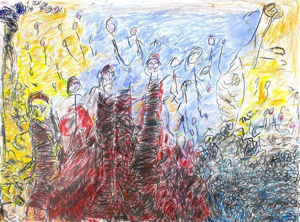 Michael Schaff had a particular love of capturing historical players in his work. This is “Napoleon Bonaparte Coronation.” See it in Michael's solo exhibition on view now. The gallery is open today from 10 - 4, with drop-in tours available at 11 and 1. buff.ly/cXZ15Uv