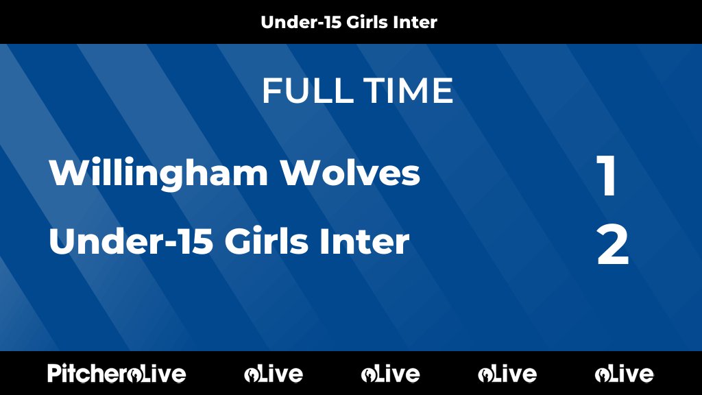 FULL TIME: Willingham Wolves 1 - 2 Under-15 Girls Inter
#WILUND #Pitchero
icasports.com/teams/258772/m…