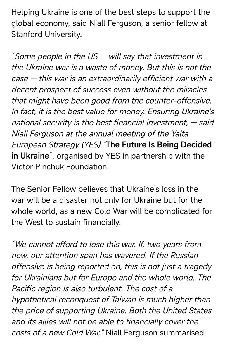 Ferguson truly exemplies the Western establishment intellectual’s ability to systematically avoid accountability: they cheer for every single Western war — including proxy wars like the one in Ukraine — and then, a few million deaths down the road, they’re like: “I guess I was