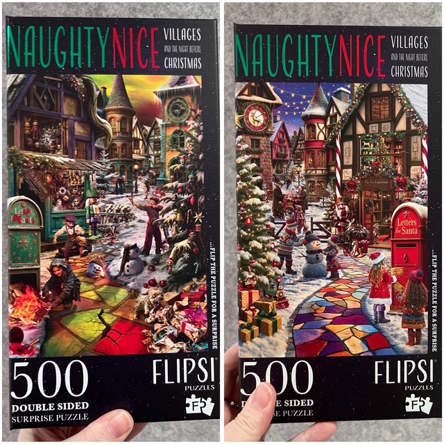 gaynycdad's tweet image. Flipsi Naughty Nice Puzzle Series Review by Guest Writer George Gensler, @chocophilenyc @flipsipuzzles #jigsawpuzzle #puzzle #holidaygiftguide #gifted gaynycdad.com/2025/11/flipsi… via @gaynycdad