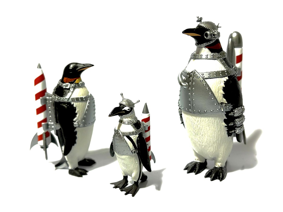 廃盤レア スワロフスキー 「ペンギン男爵」 「マダムペンギン