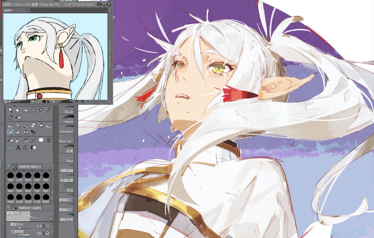 Inkflower61's tweet image. #FrierenBeyondJourneysEnd #frieren #葬送のフリーレン 
🤨🤨