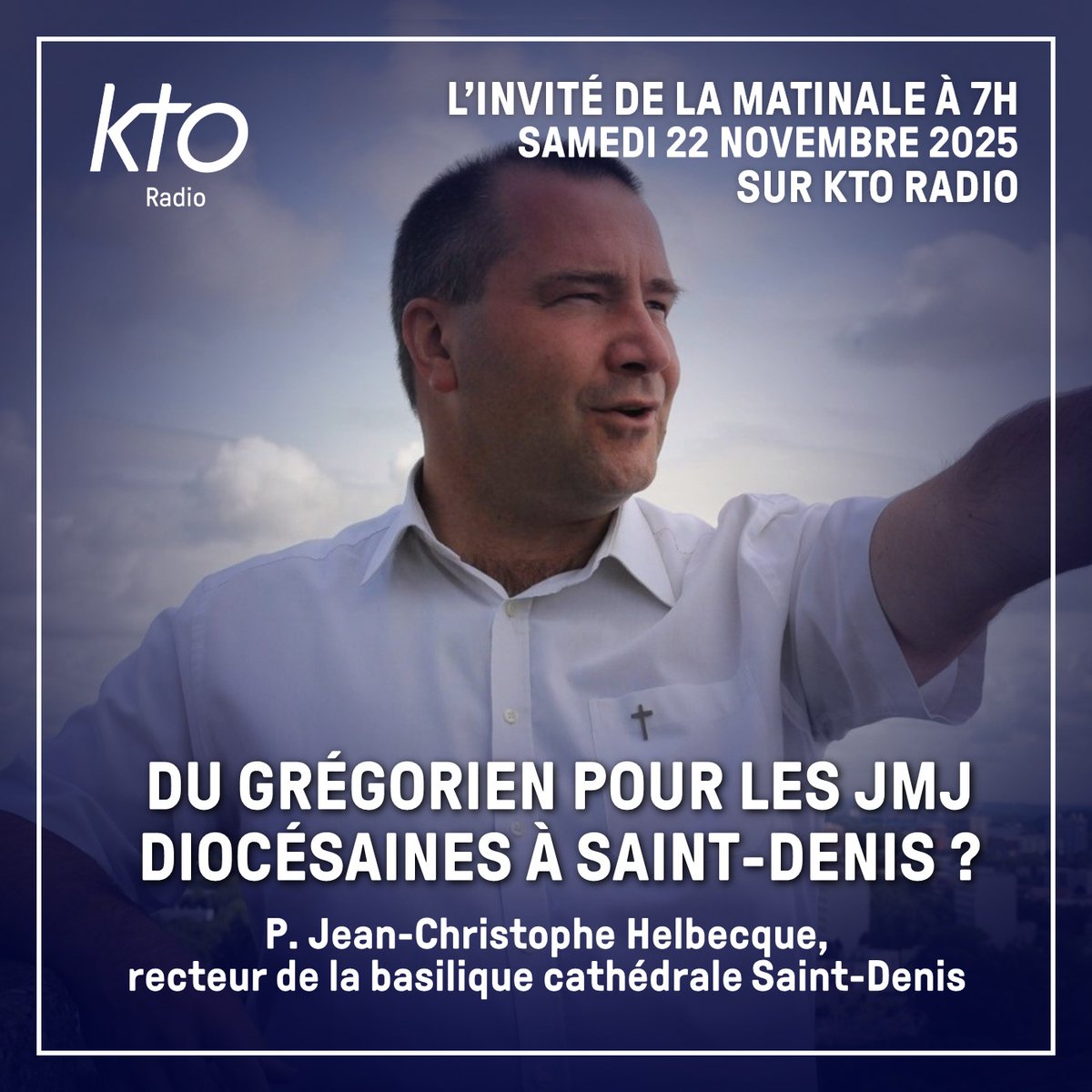 Ce week-end, à l’occasion des #JMJDiocésaines et de la #SainteCécile, la Basilique-cathédrale #SaintDenis invite à découvrir, dans ses murs, la richesse musicale et spirituelle du chant #grégorien.

👉Explications avec le père Helbecque (<a href="/InfoEglise93/">Diocèse Saint-Denis</a>) : ktoradio.com/podcasts/linvi…