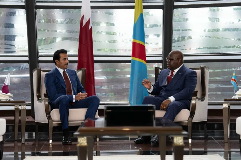 Qatari emir arrives in DR Congo after Rwanda visit
___Qatar has mediated talks between the DRC government and M23 rebels which led to a framework deal last week  - - - -CLICK THR LEARNE MORE  LINK--

surl.li/ekathd

#ساعه_استجابه18K
#ساعه_استجابه
#Trump #لأهليل
#لأهلي