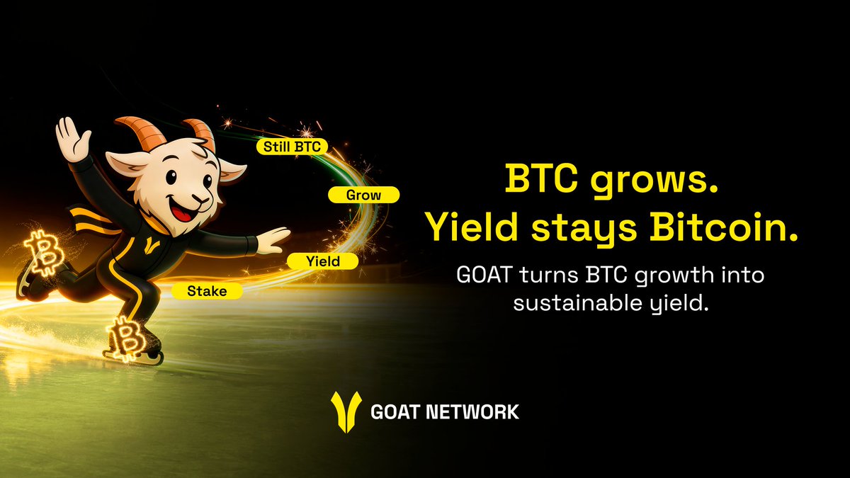prettyyy_Dml's tweet image. Bitcoin never lacked value.

What it lacked was verifiable yield that remained fully rooted in Bitcoin.

..@GOATRollup completes that loop, turning Bitcoin’s movement into sustainable rewards.