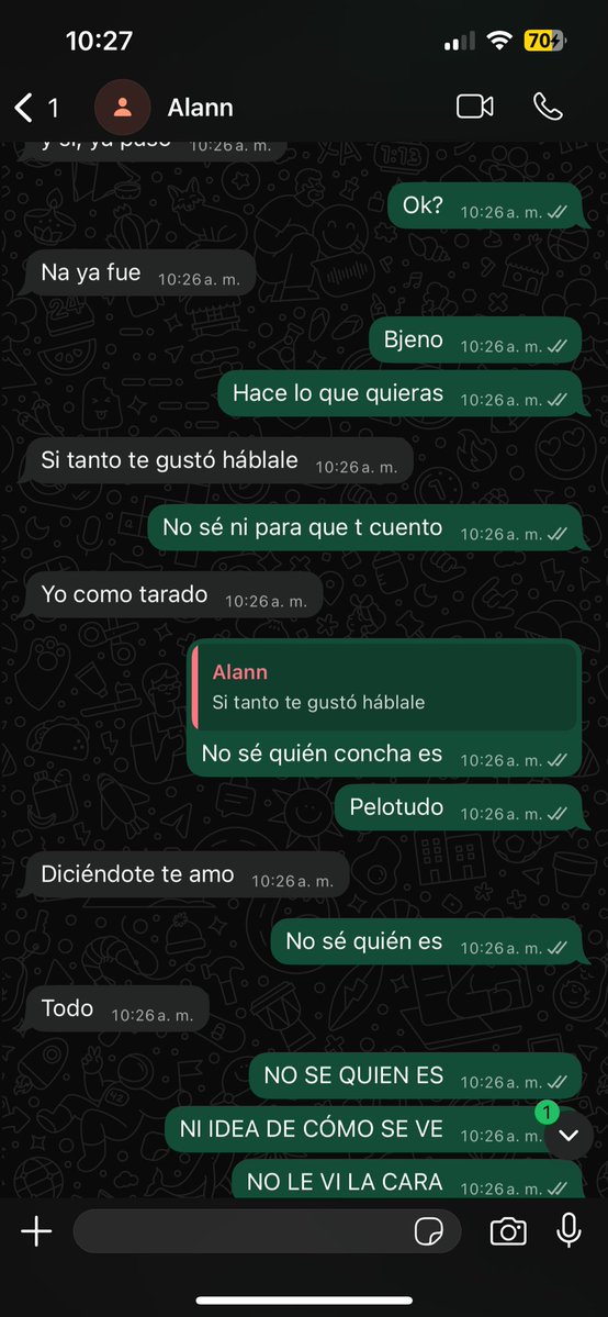 p4stiche's tweet image. Ir a una joda y terminar pidiéndole disculpas a alguien solo porque t comiste a uno porque fue amable con vos. La vara re baja. Encima no lo voy a ver nunca mas