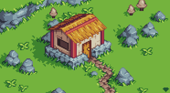 mirrutatep's tweet image. Would you live in this isometric pixel house?

#pixelart