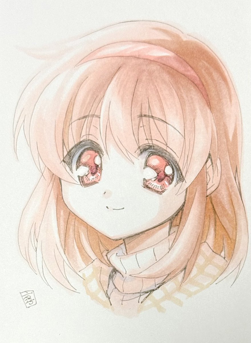 「1200日目のアナログイラストはKanonの月宮あゆです。」|池田淳のイラスト