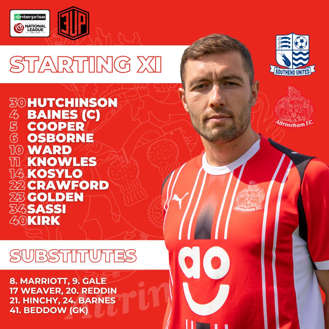 🔢 Two changes for today's XI 👇

▫️ Knowles and Ward start💪
▫️ Crankshaw (ill) and Fallon (knock) miss out 🔁

#YourTownYourClub