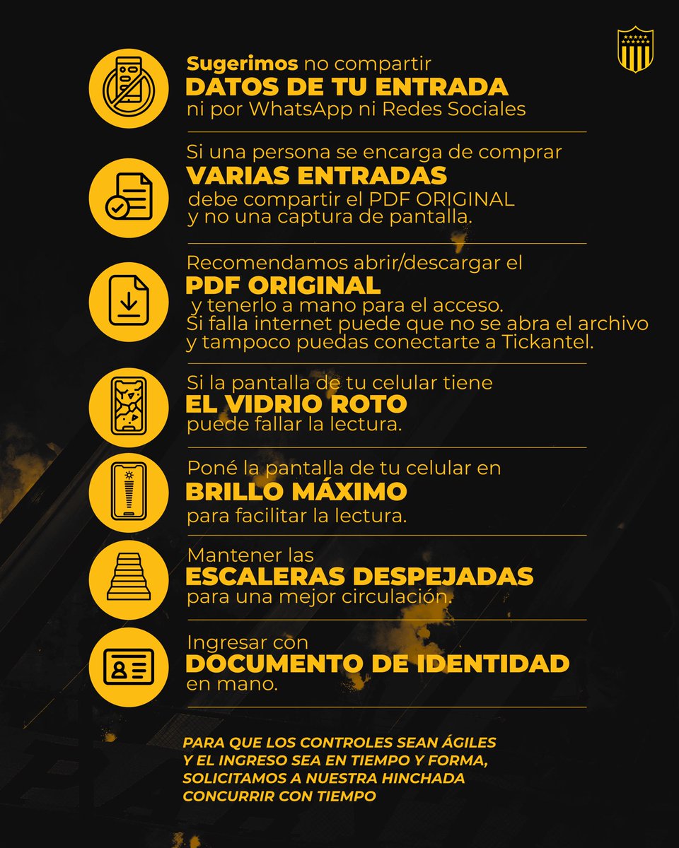OficialCAP's tweet image. Recomendaciones para un mejor ingreso al Campeón del Siglo 🏟️ ☑️ 

Lo jugamos #TodosJuntos
