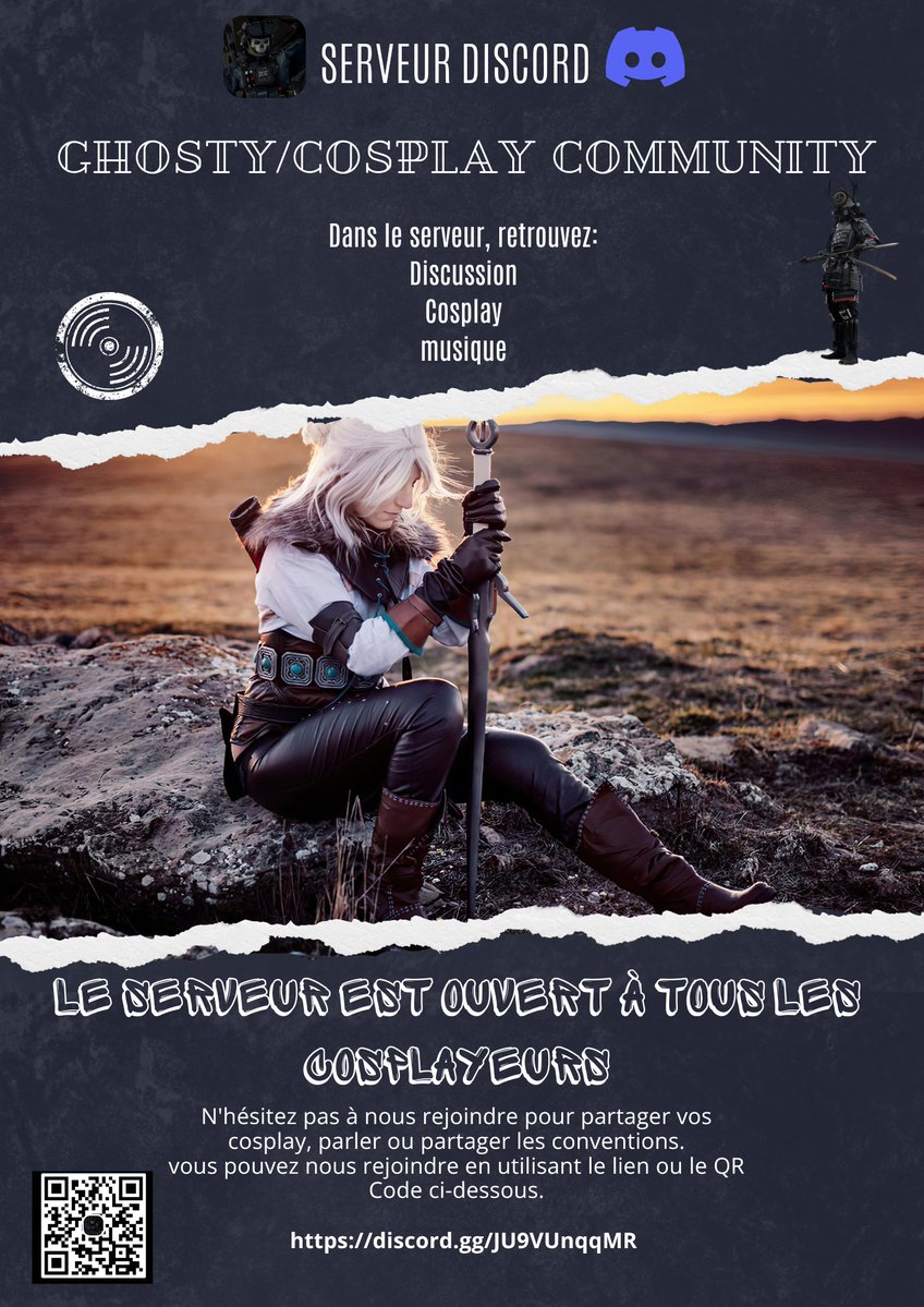 DarkFate_Off's tweet image. Salut Twitter,

Voici l&apos;affiche du serveur discord créé par un de mes amis.

N&apos;hésitez pas à rejoindre le serveur discord via le QR code et le lien sur l&apos;affiche.