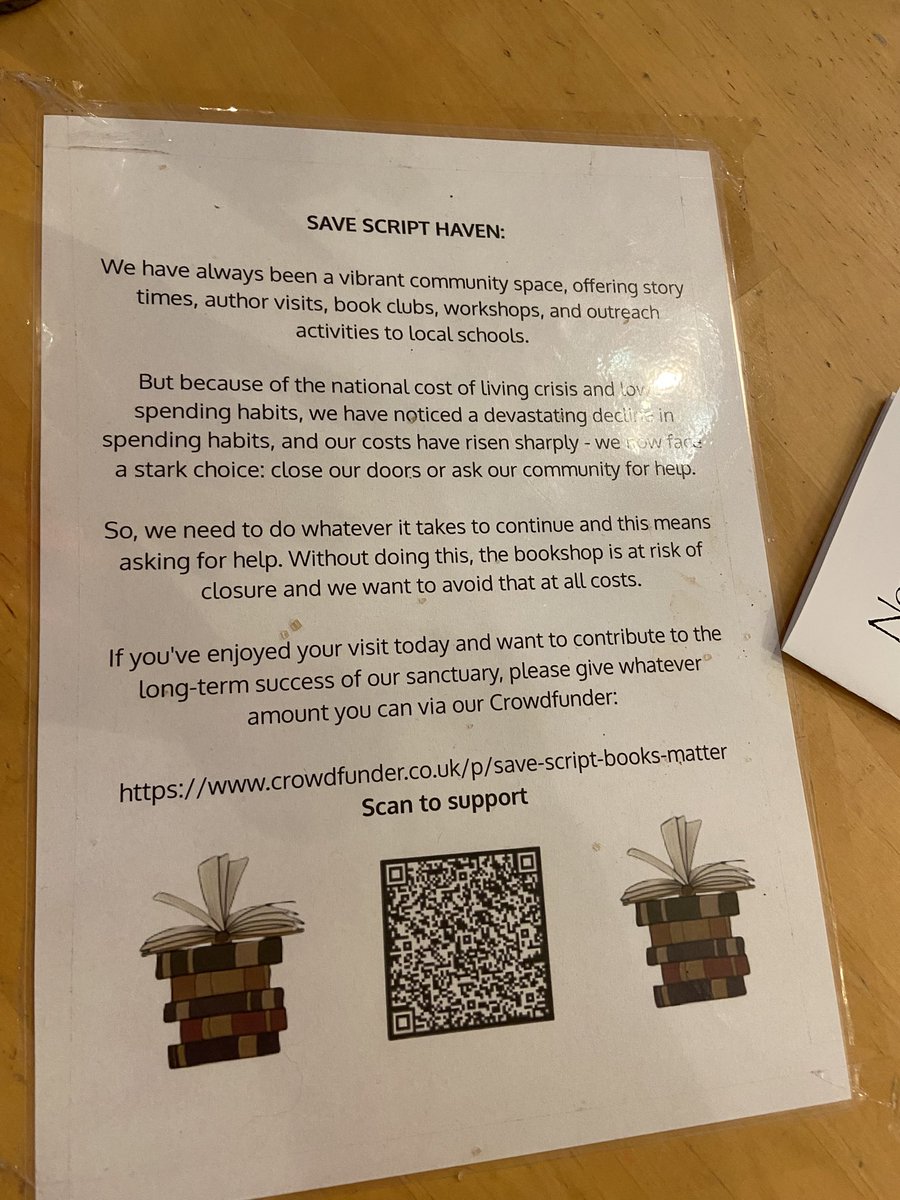 ViolaDawnAuthor's tweet image. Indie shops help make our communities what they are. @scripthavenltd supports local #indieauthors &amp;amp; #indieartists in #Worcester 
A safe space, a brilliant #bookshop with #gifts &amp;amp; a cafe….it would be a shame if it went. Please consider shopping in indie shops this holiday season