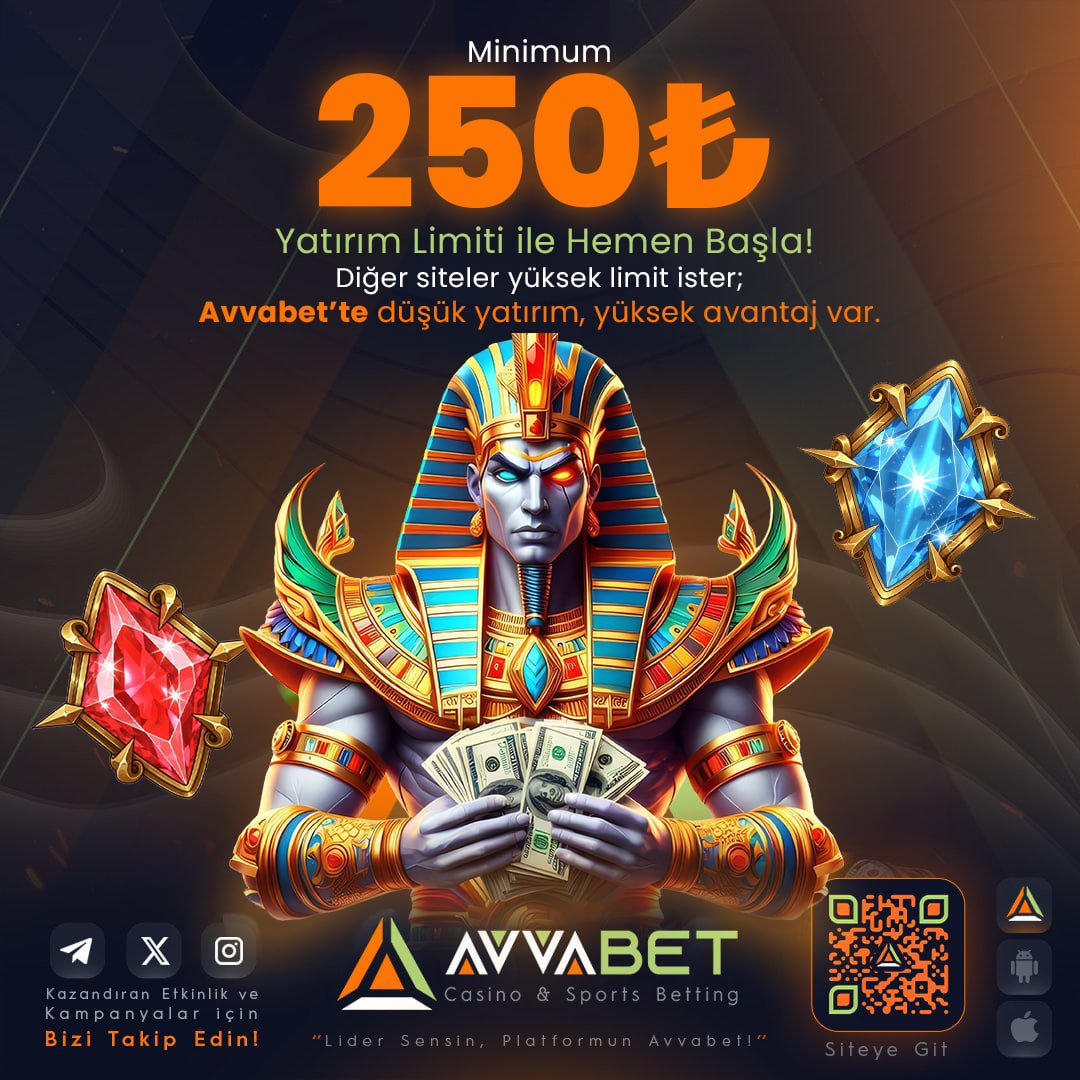 90dakikahd's tweet image. 📣Sponsorumuz #Avvabet ' te Yatırım Limiti Yok ! 

💵Minimum 250₺ Yatırım İle Hemen Oynamaya Başla 

🔼Diğer Siteler Yüksek Limitler İster ; #Avvabet ' te Düşük Yatırım Yüksek Avantaj Var ! 

🔗t2m.io/AvvabetResmi 

#limit #casino #bahis #iddaa