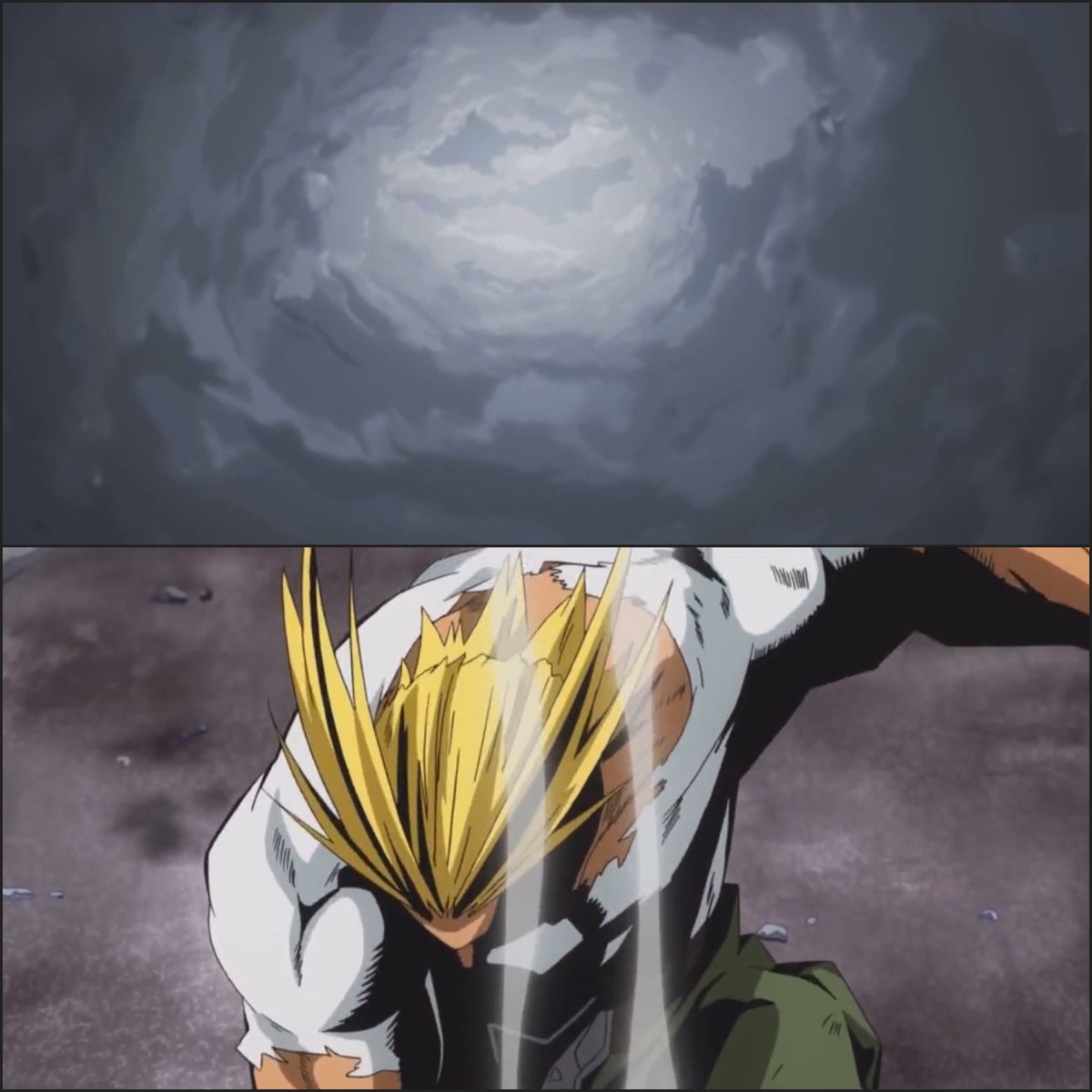 glennster2363's tweet photo. #MHA
The way All Might made it rain and Deku made it shine 😭

I fucking LOVE parallels man https://t.co/QGhaVrgc9k