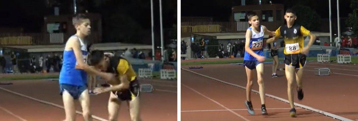 Pucurull's tweet image. L’ESPORTIVITAT D’UN ADOLESCENT      Acostumats com estem a les crítiques que es fan al jovent, reconforta saber d’accions que alguns protagonitzen i de les quals no es parla. Com la  que es va produir a la final dels 1.500 metres obstacles del Campionat de Catalunya de la…