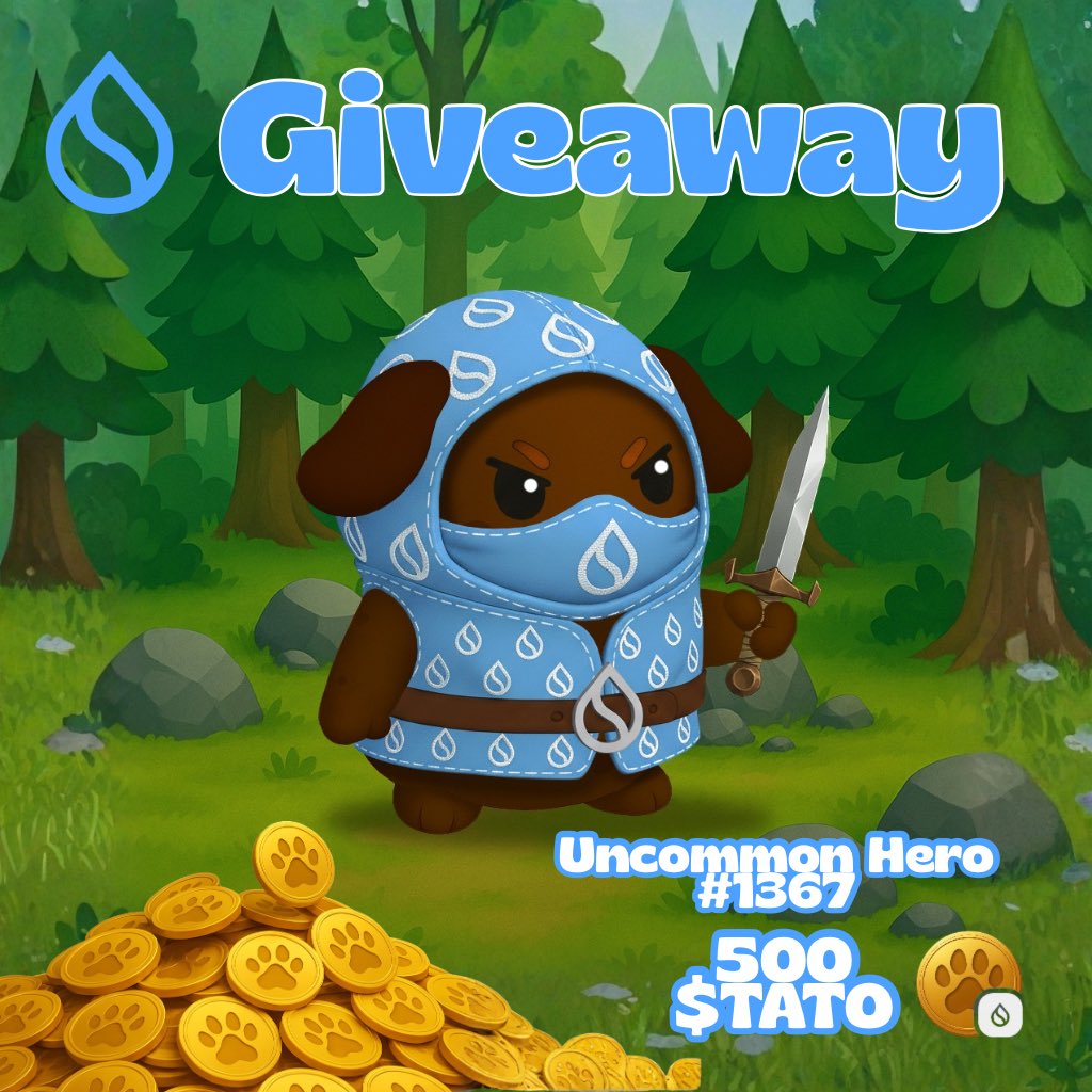 ImJustSero's tweet image. 🥶 All blue SUI Giveaway ❄️

Uncommon @PawtatoFinance hero up for grabs!! Flexing the @SuiNetwork fit 👀

Also with 500 $TATO 🐾🪙

To enter:

💙 Follow me (@ImJustSero )
🌀 Like &amp;amp; Repost this!
👥 Tag 3 friends below!!

Winner in a couple of days! GL GL!