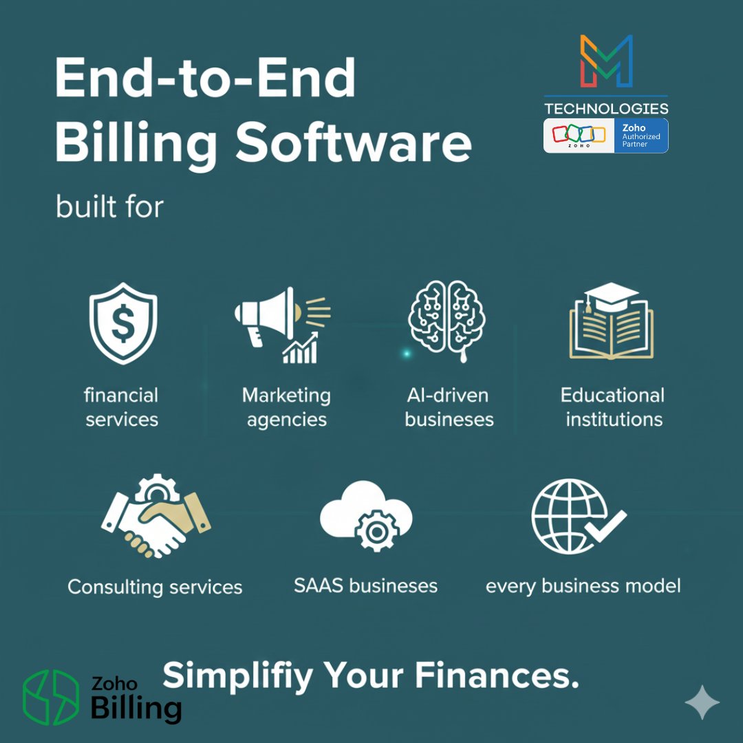 MerajKh13689790's tweet image. One billing platform. Every business model. From SaaS to services, scale smarter with end-to-end automation.
#BillingSoftware  #Fintech #MarketingTools #AIForBusiness  #ConsultingLife #BusinessAutomation #DigitalTransformation #TechSolutions #StartupTools #ScaleSmarter