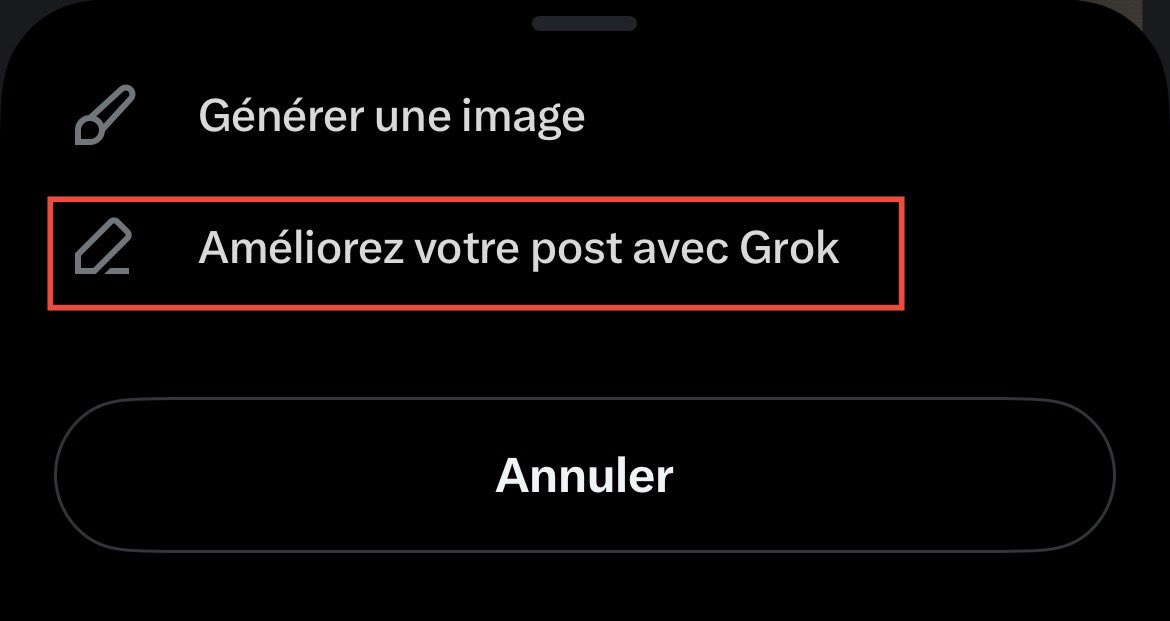 majoragv's tweet image. Depuis la mise à jour de X, tous les utilisateurs peuvent accéder à la fonction « améliorer ».

Cette fonctionnalité permet de corriger, relire et rédiger votre contenu en utilisant votre langue d’origine, pour obtenir la meilleure correction possible et éviter les critiques pour…