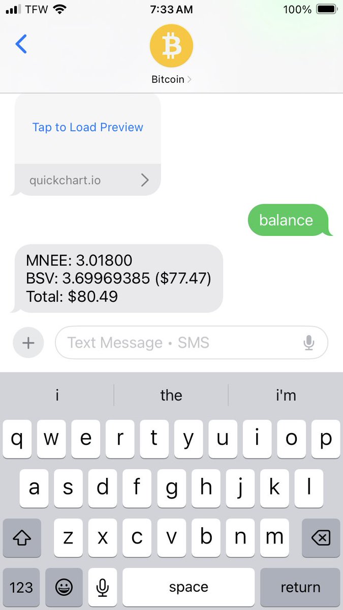 text bsv now has MNEE