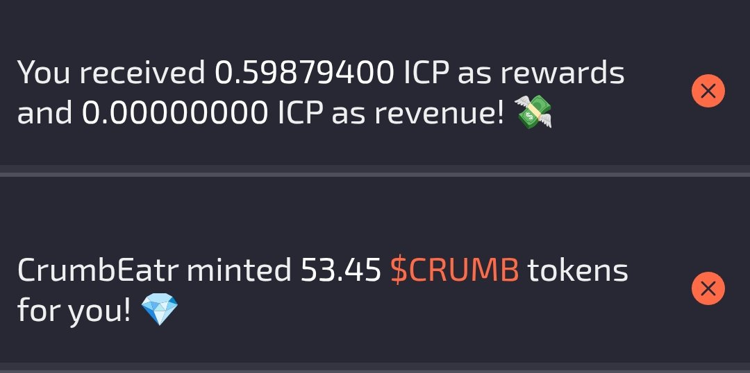KachiCrypt's tweet image. CrumbEatr combines features of forums and blogs. CrumbEatr is completely ad-free and generates revenue powered by the ICP.
STILL EARNING $icp and $Crumb for just making posts in the CrumbEatr social media Dapp fully on chain! link- CrumbEatr.io
bpqth-gaaaa-aaaaj-qntfq-cai.icp0.io/user/Kachie