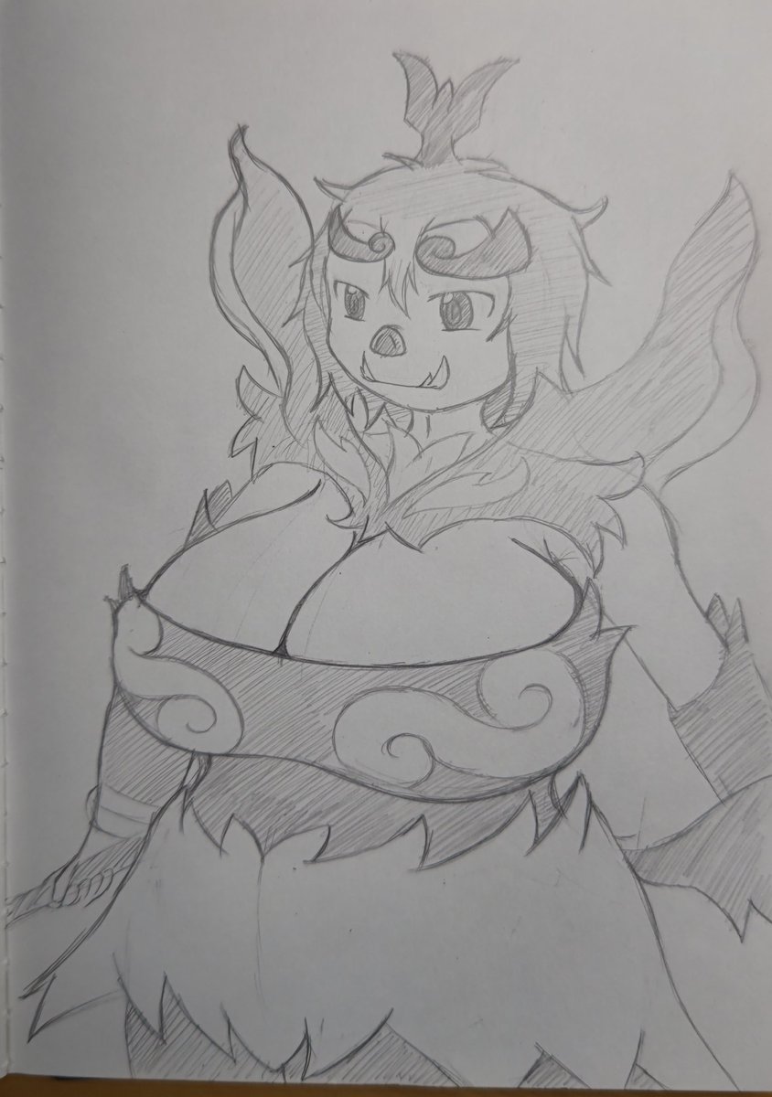 とりあえず思うがままに筆を動かしてみた擬人化♀メガエンブオー

全然エンブオーの可愛らしさがどっか行ってるから、もうちょい考えナイト…すいませんorz 